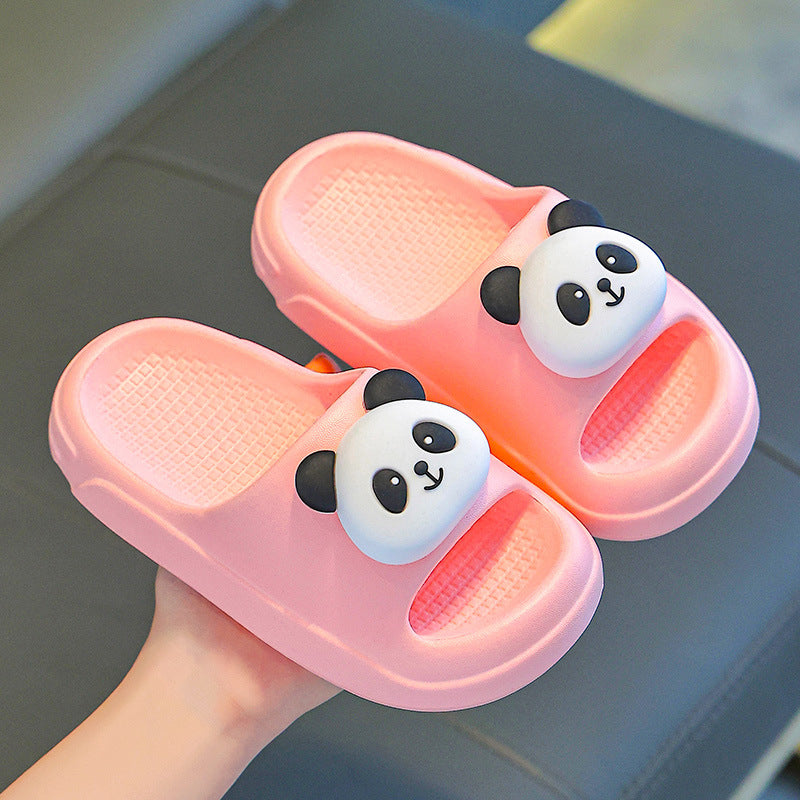 Children's Slippers Summer 2025 New Boys' Indoor Non-Slip Baby Home Slippers Girls Kids Panda Slippers