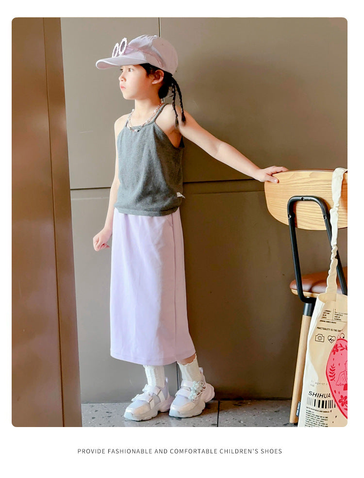 Girls' Shoes 2026 Summer New Style Children's Sports Sandals for Older Kids Breathable Mesh Beach Shoes Hollow Casual Shoes