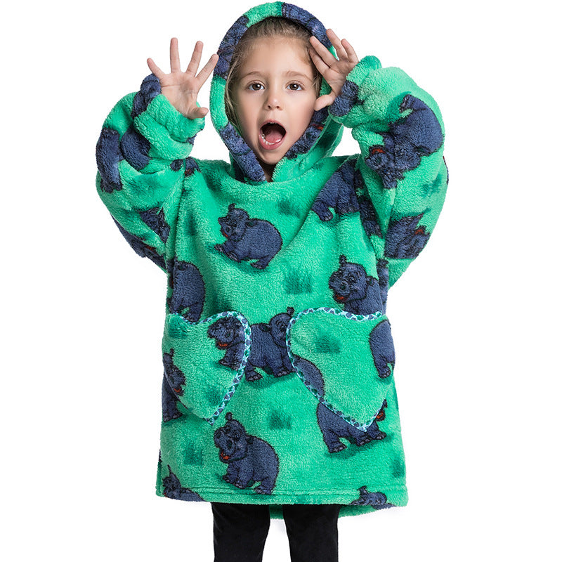 Blanket Hoodie Wearable Blanket Sweatshirt Oversized Warm Pullover Lazy Sweatshirt Small