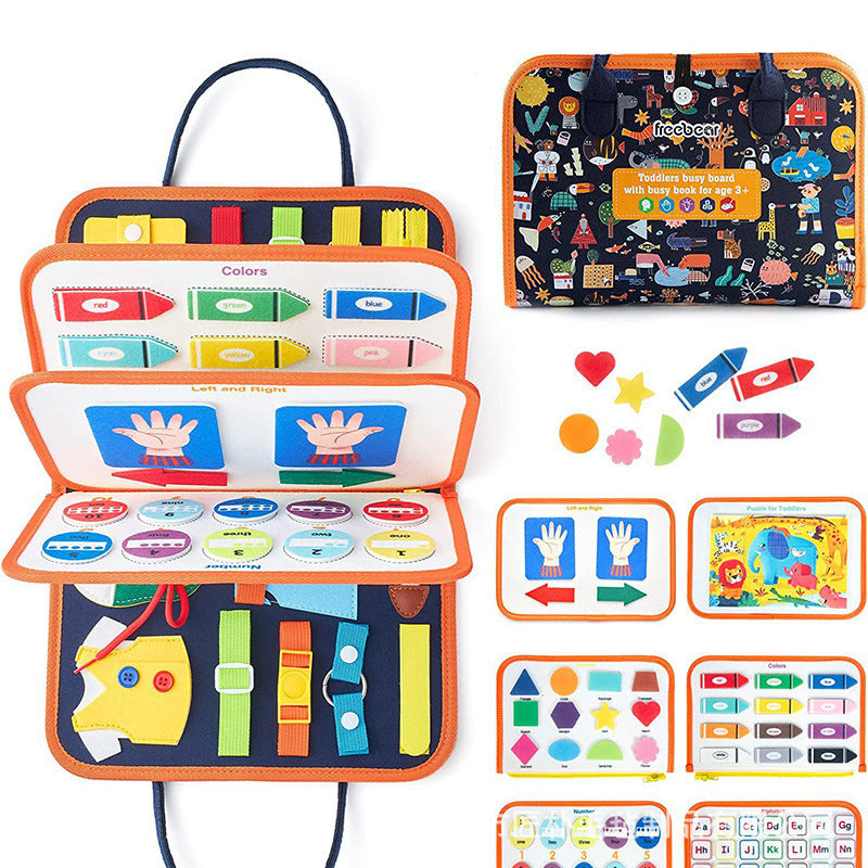 Felt Learning Board Children's Educational Early Education Board DIY Teaching Aids Infant Toys Busy Board Busy Board DIY