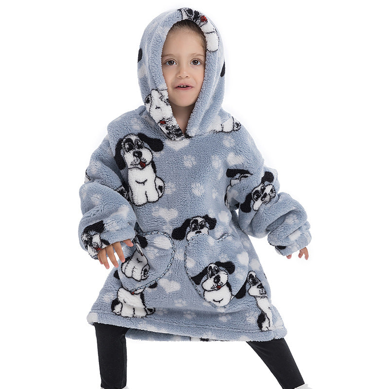 Blanket Hoodie Wearable Blanket Sweatshirt Oversized Warm Pullover Lazy Sweatshirt Small