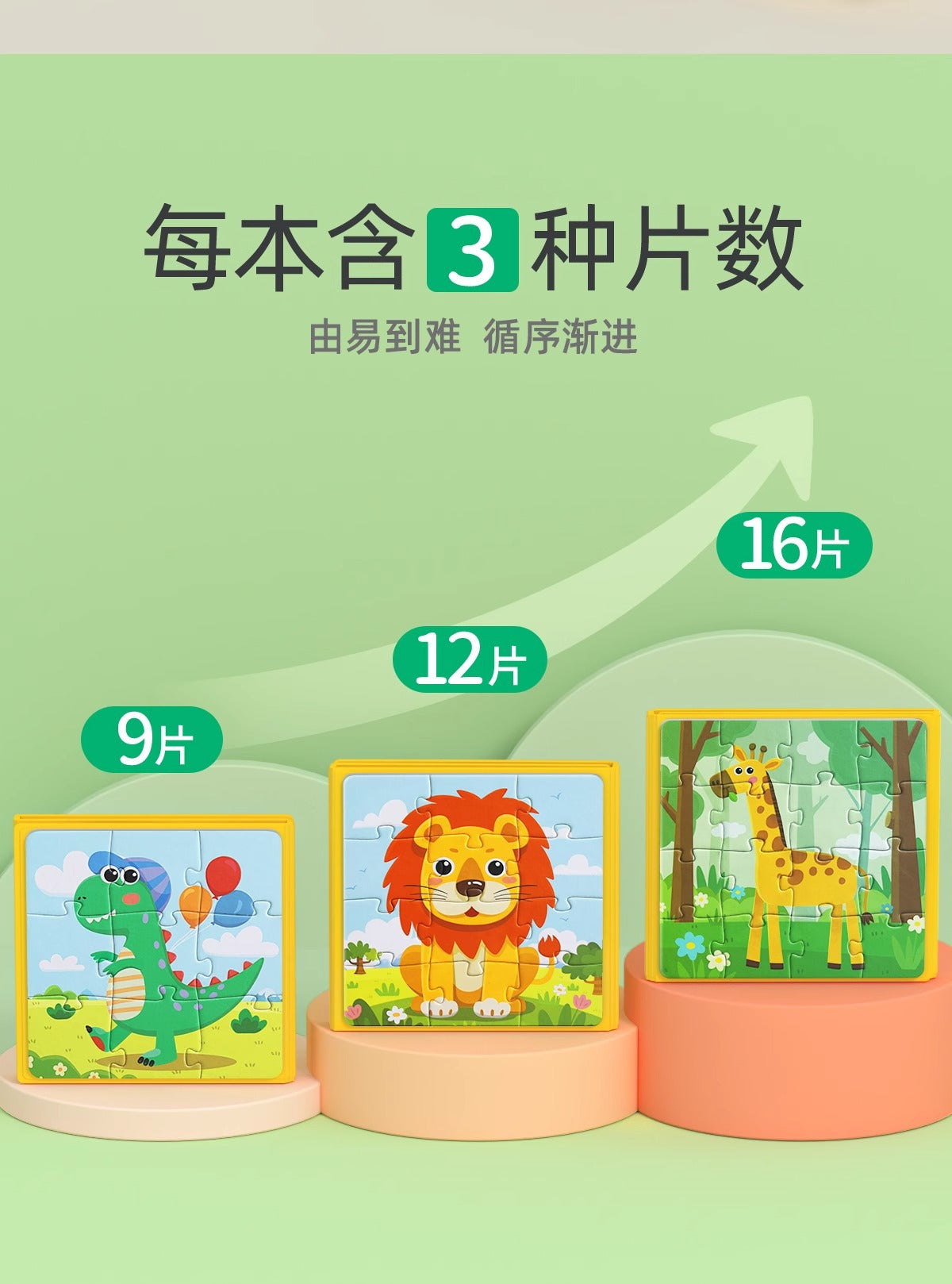 Children's Magnetic Puzzles for Ages 0 to 3, Magnetic Educational Toys for Toddlers, Magnetic Toys for Boys and Girls, Animals