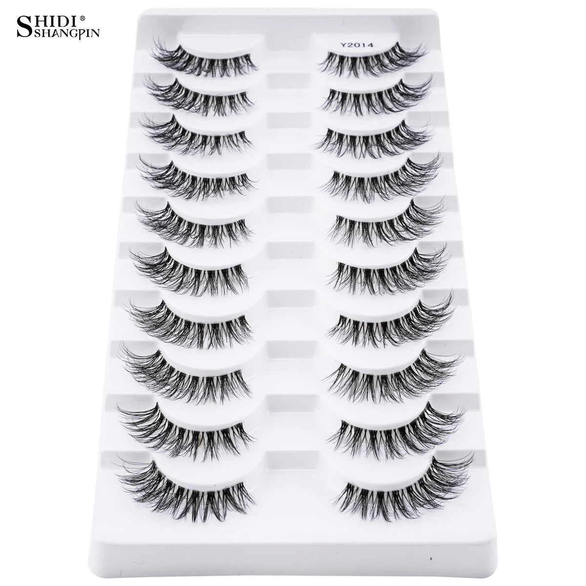 SHIDISHANGPIN False Lashes Extension 3/10 Pairs 3D Mink Eyelash Half Lashes Natural Cat Eye Eyelashes Makeup Faux Cils Fake Lash