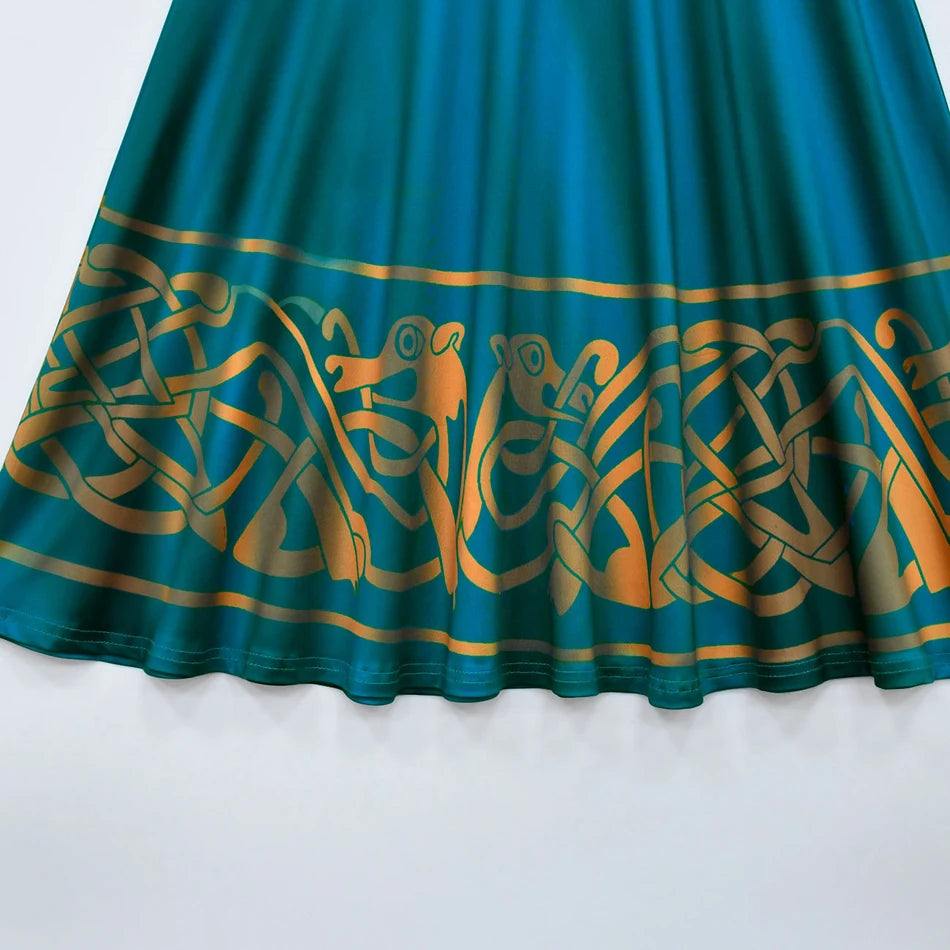 Movie Cosplay Brave Merida Costume for Girls Halloween Princess Dress Kids Carnival Fantasia Children Xmas Party Clothing