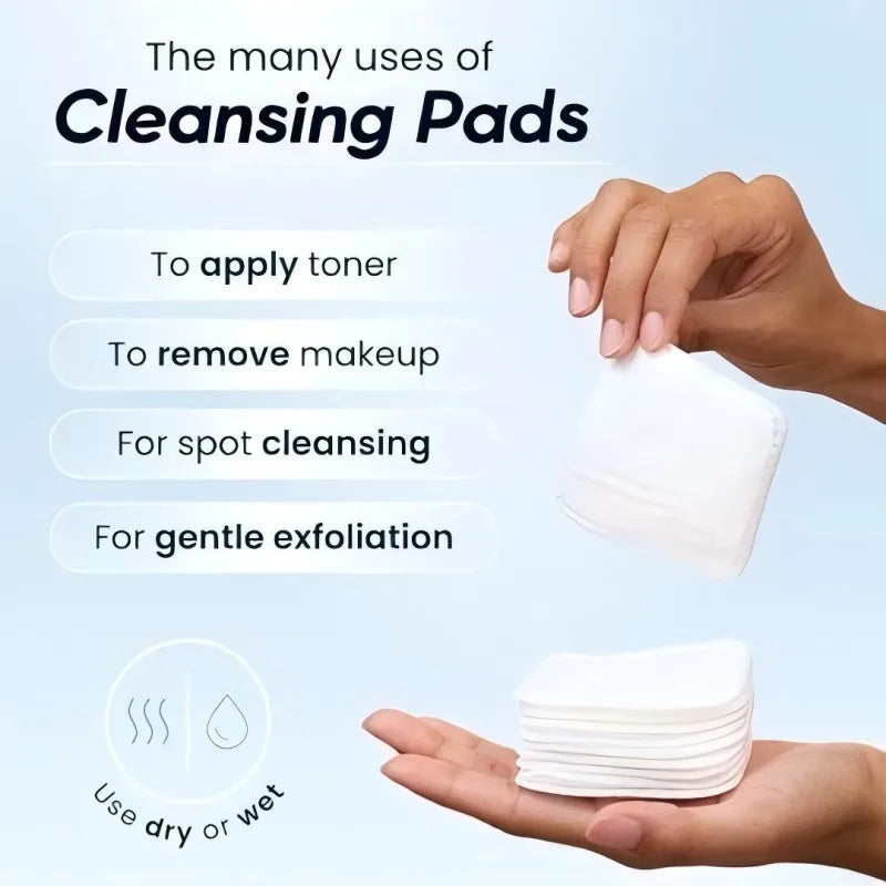 200PCS Hypoallergenic cotton pads, Soft, Absorbent, Pads for Makeup Removal, Skincare, Baby Care and Facial Cleansing