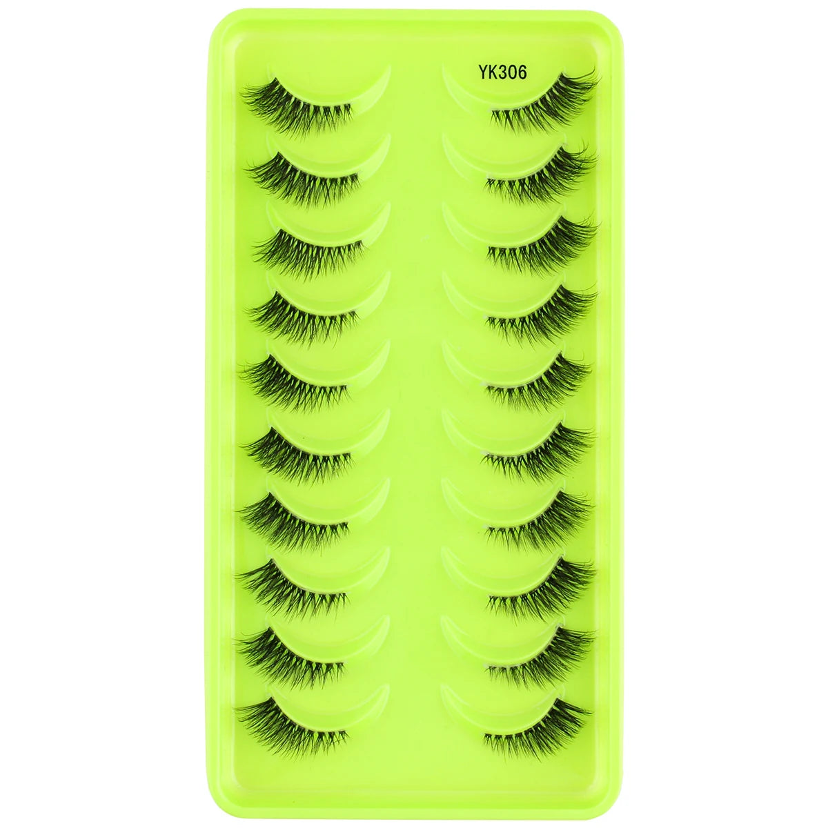 SHIDISHANGPIN False Lashes Extension 3/10 Pairs 3D Mink Eyelash Half Lashes Natural Cat Eye Eyelashes Makeup Faux Cils Fake Lash