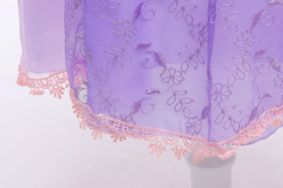 Girl Rapunzel Dress for Kid Princess Girl Tangled Cosplay Carnival Halloween Vestido Birthday Party Ball Gowns Evening Costume
