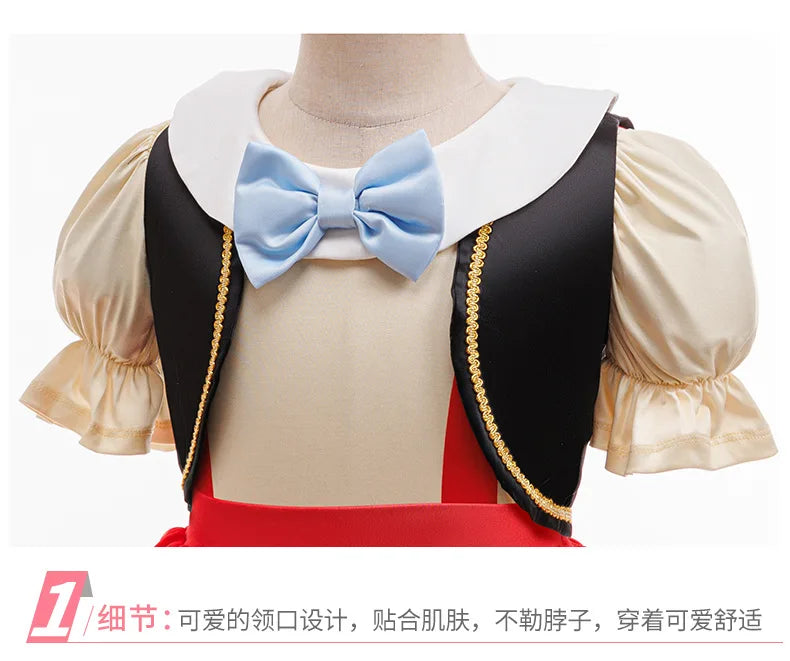 Pinocchio Costume for Boy Girl Classic Fairy Tale Cosplay Set with Hat Long Nose Gloves Fairy Tale Party Outfit for Halloween