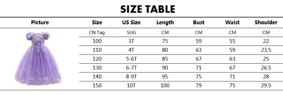 Girl Cosplay Princess Aurora Rapunzel Dress Up Kids Christmas Halloween Tulle Fancy Costume for Children Girls Birthday