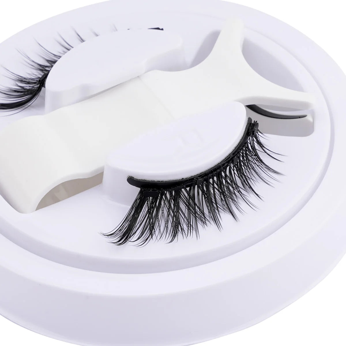 Magnetic Eyelashes No Glue Needed Reusable Natural Look 3D Faux Mink Lashes Easy Apply Magnetic Lashes Set for Eye Makeup Tool