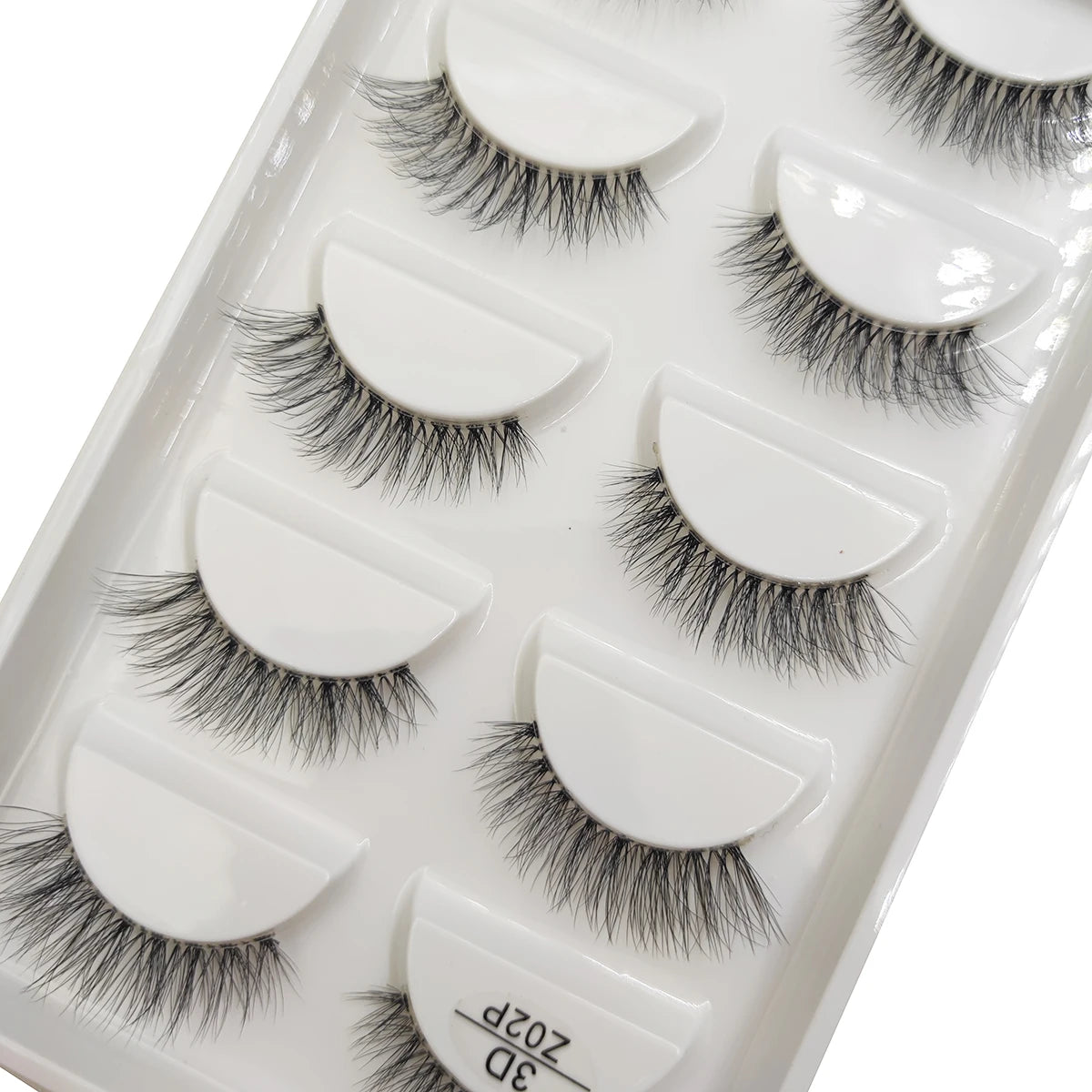 Transparent 3D Mink Eyelashes, Natural Clear False Eye Lashes, Soft Invisible Eyelash, Wispy Makeup Faux Cils, H13 X08, 5 Pairs