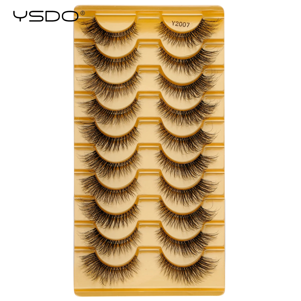 YSDO Half Eyelashes 3/10 Pairs Natural Full False Eyelashes 3D Lashes Cat Eye Fake Eyelashes Extension Faux Cils Makeup Tools