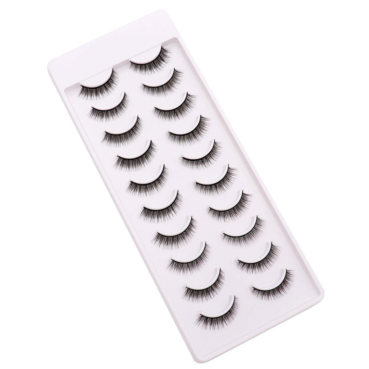 NEW 10 pairs Handmade 3d mink lashes short False Eyelashes Cross Messy Dense Natural Eye Lashes Stage Makeup False Eyelashes