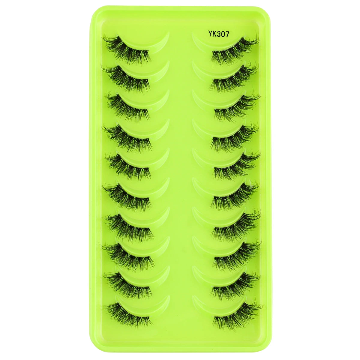 SHIDISHANGPIN False Lashes Extension 3/10 Pairs 3D Mink Eyelash Half Lashes Natural Cat Eye Eyelashes Makeup Faux Cils Fake Lash