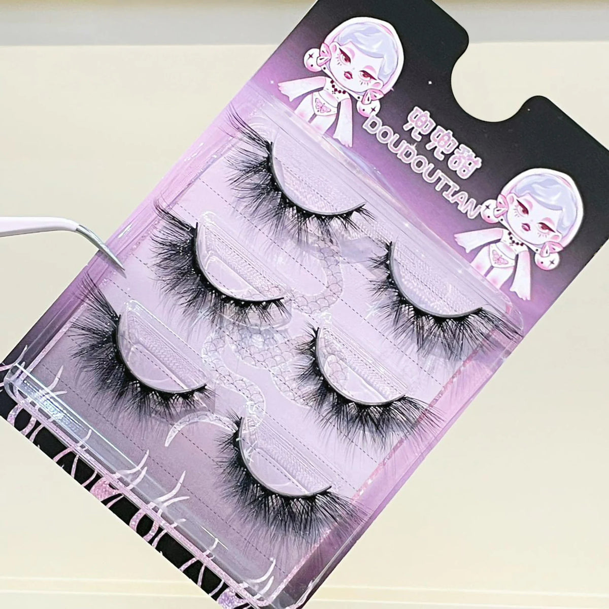 One-Piece Long Strip False Eyelashes Spicy Girl DIY Cosplay Wispy Strip Eyelashes Makeup Tool