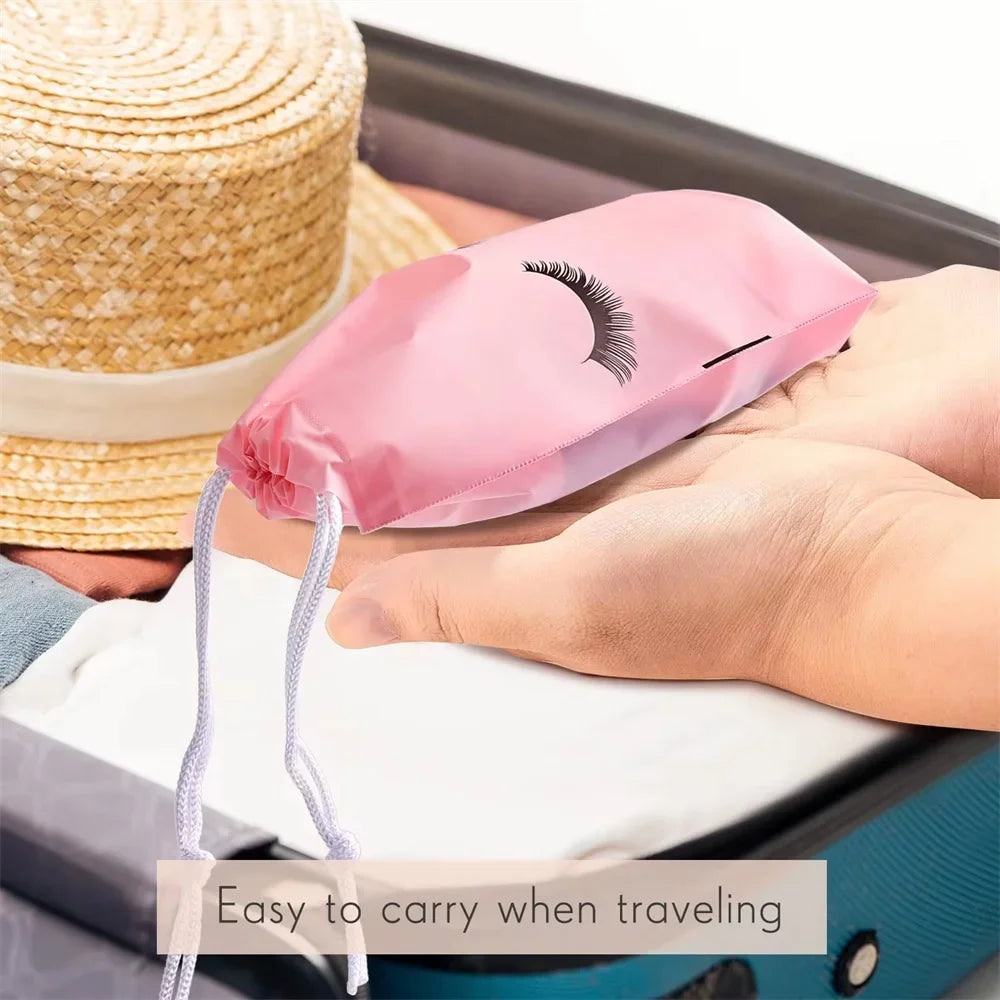50PCS Travel Pouch Eyelash Aftercare Reusable Bag Cosmetic Bags Lashes Extension Supplies Beauty Travel Pouch Makeup Tools
