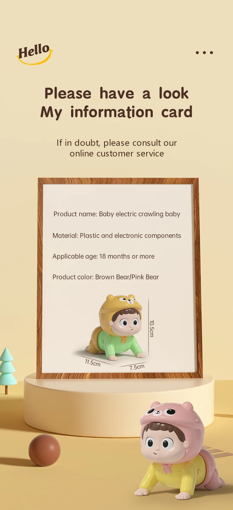 Baby Crawling Toys with Music Toddler Learn To Climb Educational Toys Baby Moving Toys Interactive Development Tummy Time Gifts