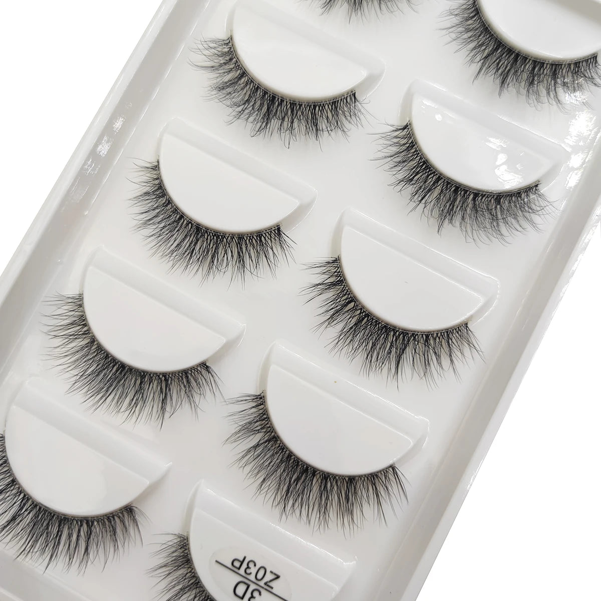 Transparent 3D Mink Eyelashes, Natural Clear False Eye Lashes, Soft Invisible Eyelash, Wispy Makeup Faux Cils, H13 X08, 5 Pairs