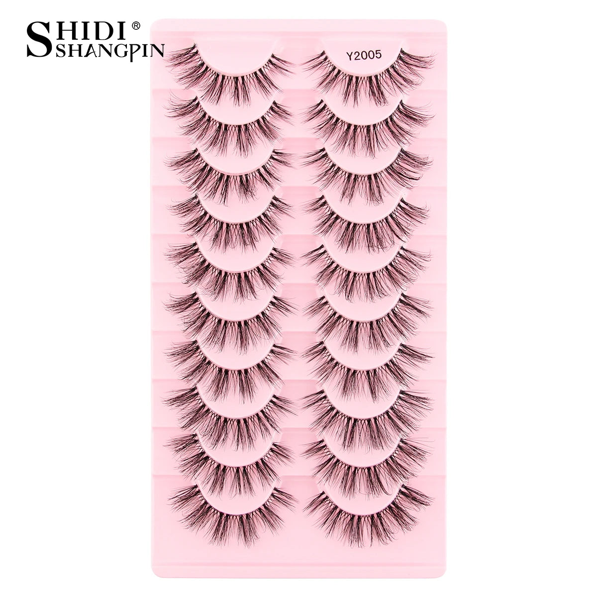 SHIDISHANGPIN False Lashes Extension 3/10 Pairs 3D Mink Eyelash Half Lashes Natural Cat Eye Eyelashes Makeup Faux Cils Fake Lash
