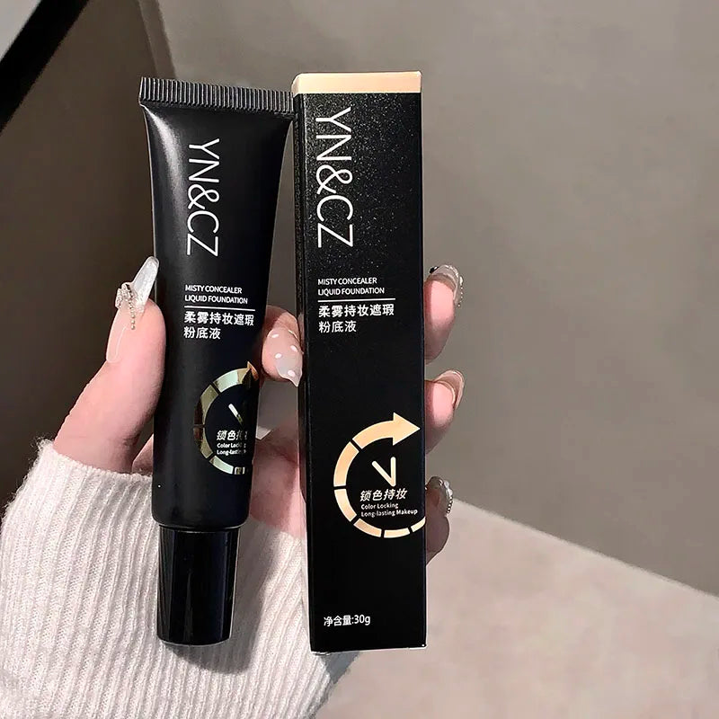 White Liquid Foundation for Halloween Goth Makeup Waterproof Full Coverage White Foundation Cosplay High Concealer Face Paint