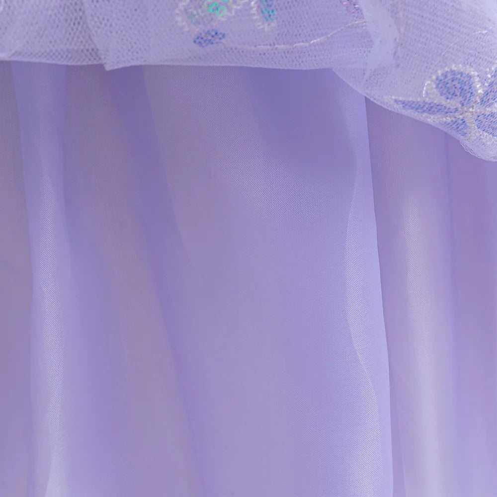 Summer Mermaid Prom Princess Dress for Girl Cosplay Halloween Christmas Costume Lace Wedding Birthday Perform Party Girl Dresses