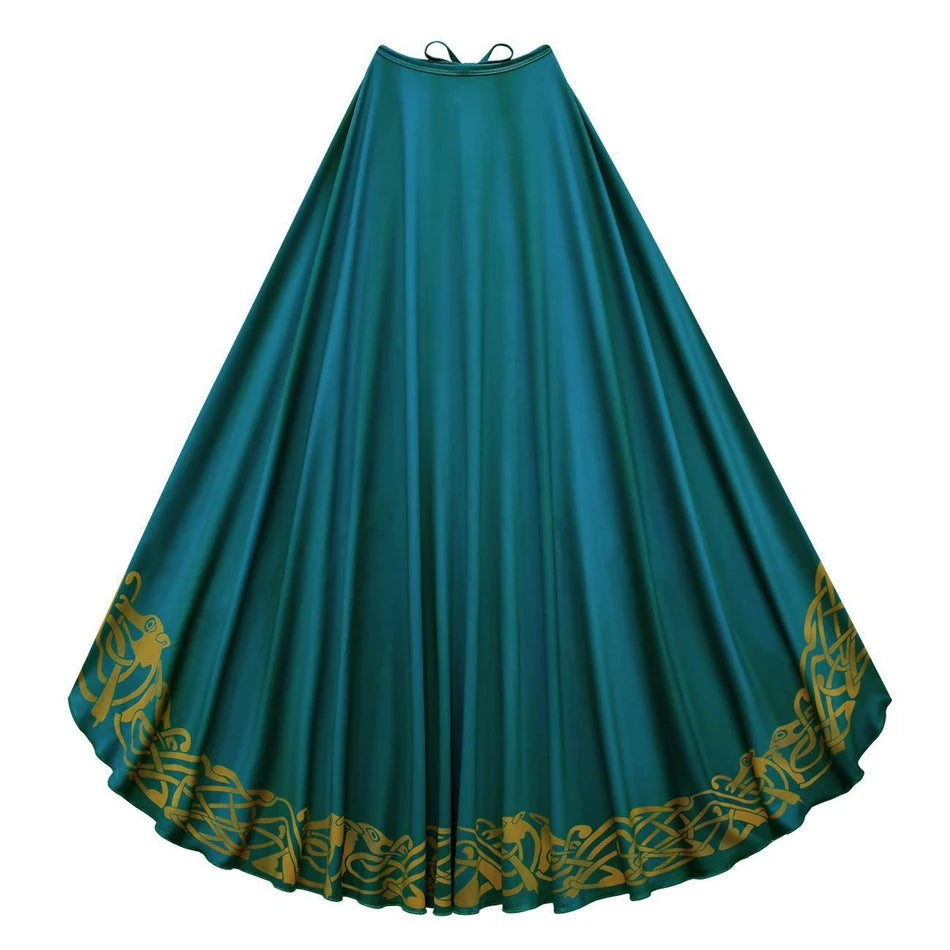 Movie Cosplay Brave Merida Costume for Girls Halloween Princess Dress Kids Carnival Fantasia Children Xmas Party Clothing
