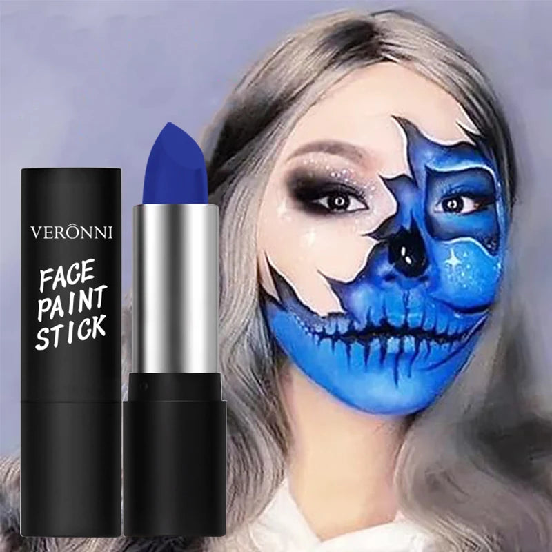 6 Colors Face Body Paint Stick Cream Eyeblack Tube Body Painting Blendable Sticks For Halloween Cosplay Joker Face Paint Makeup