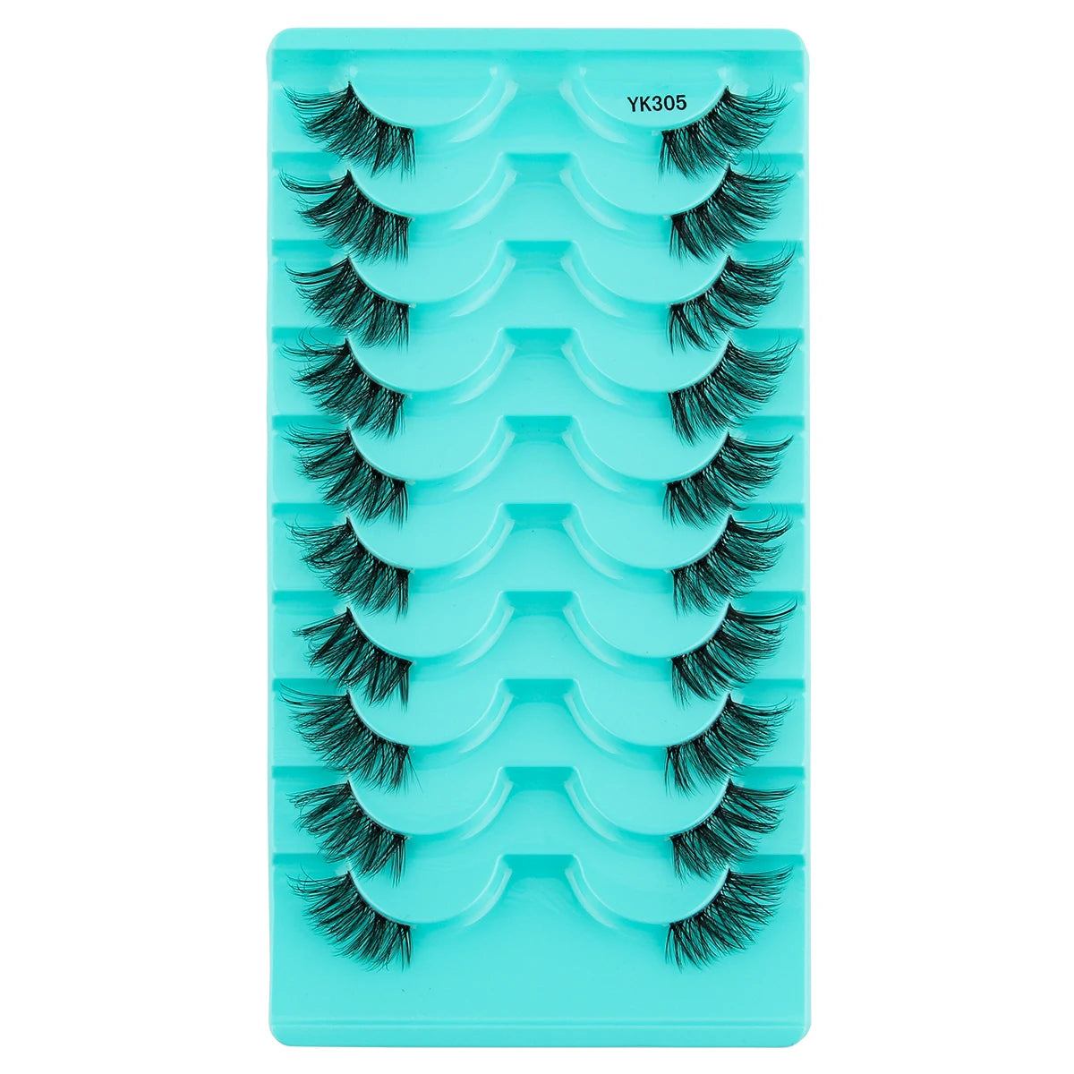 SHIDISHANGPIN False Lashes Extension 3/10 Pairs 3D Mink Eyelash Half Lashes Natural Cat Eye Eyelashes Makeup Faux Cils Fake Lash