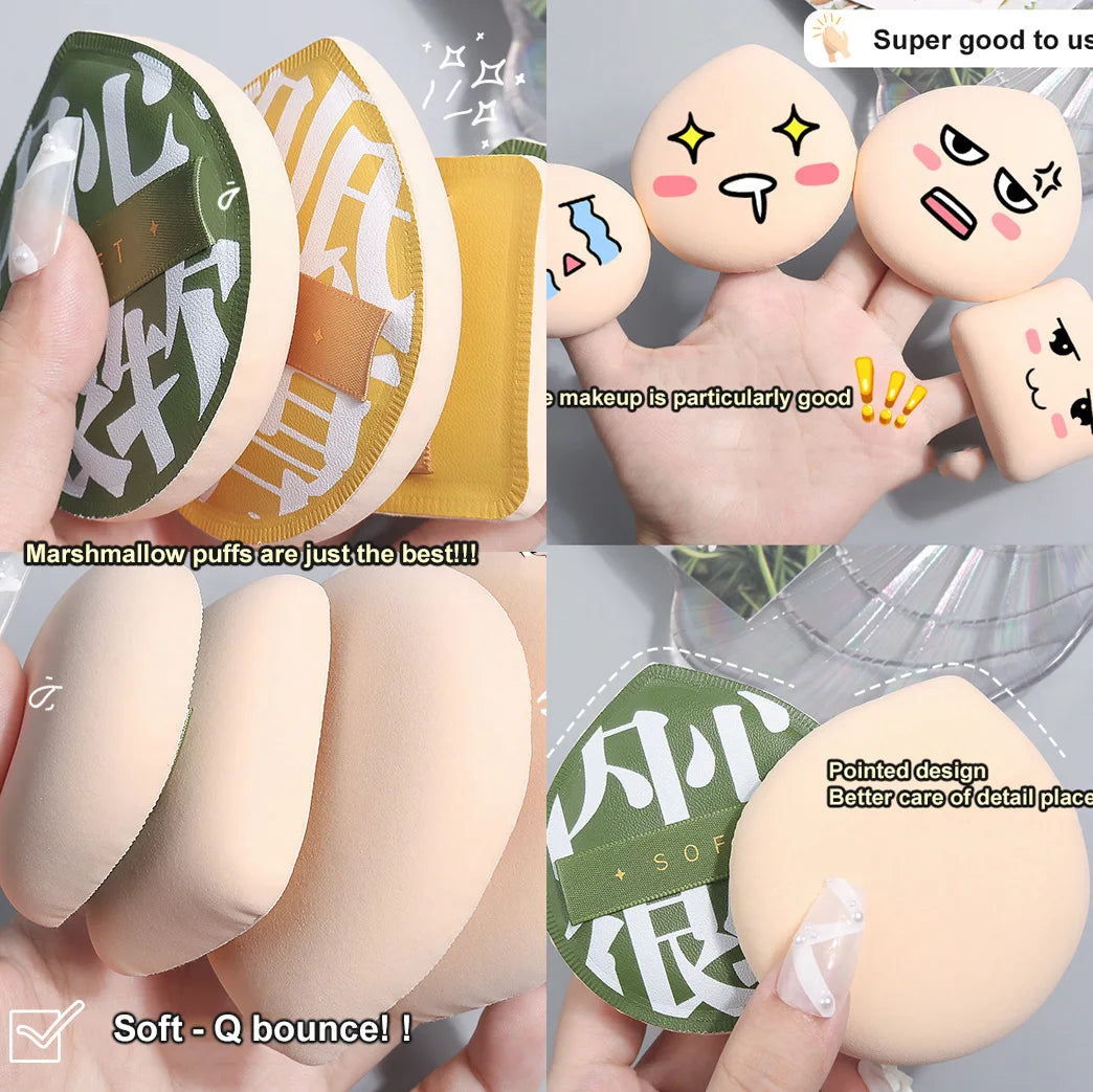 Ultra-thick Makeup Sponge Puff Beauty Powder Sponge Foundation Professional Soft Face Cosmetic Puff Base Makeup Beauty Tools Set