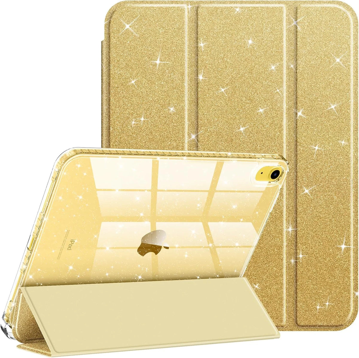 For iPad 11th 12th A19 Case 10th Gen With Pencil Holder Funda iPad Air 11 13 M4 pro 11 12.9 4 5 10.9 10.2 Smart Glittering Cover