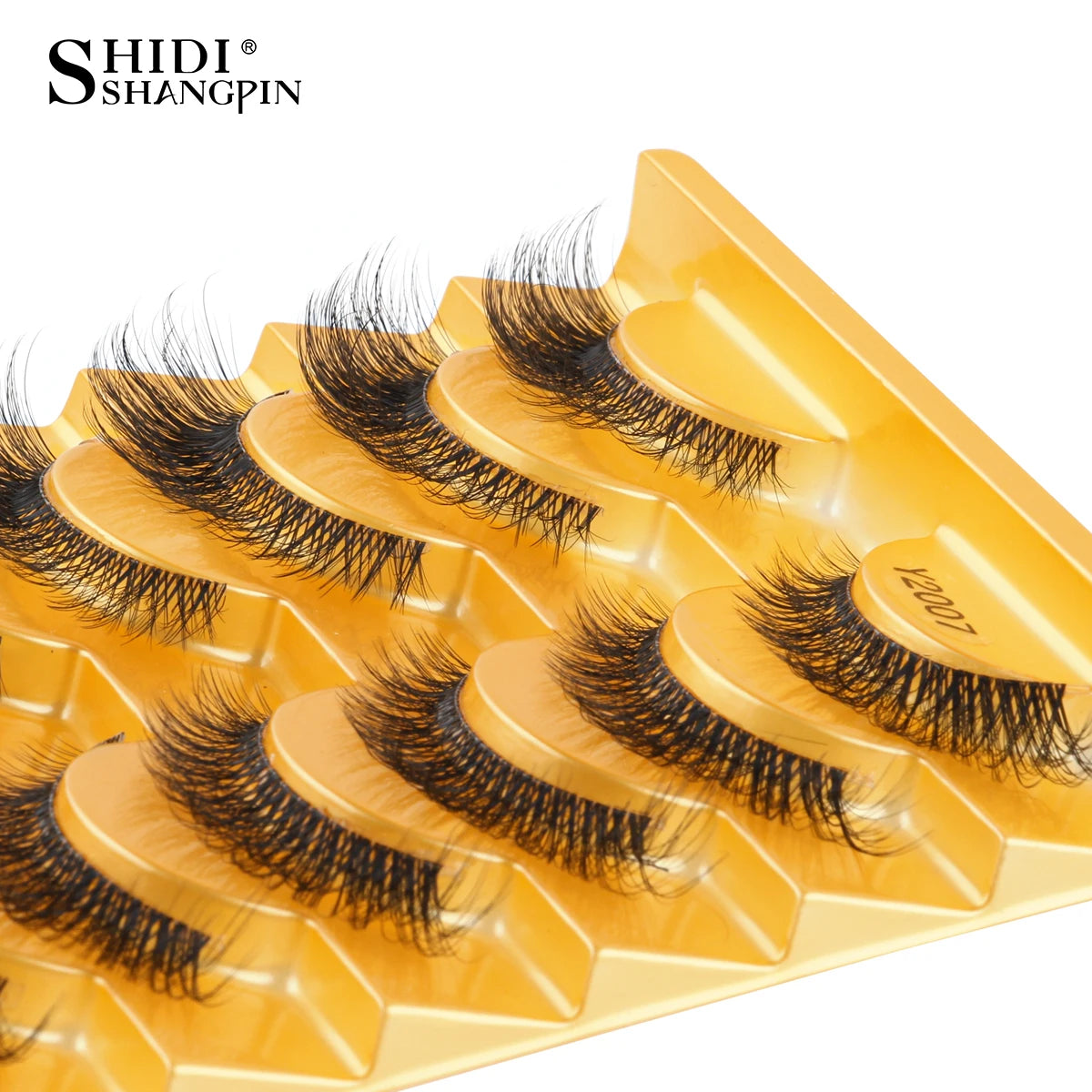 SHIDISHANGPIN False Lashes Extension 3/10 Pairs 3D Mink Eyelash Half Lashes Natural Cat Eye Eyelashes Makeup Faux Cils Fake Lash