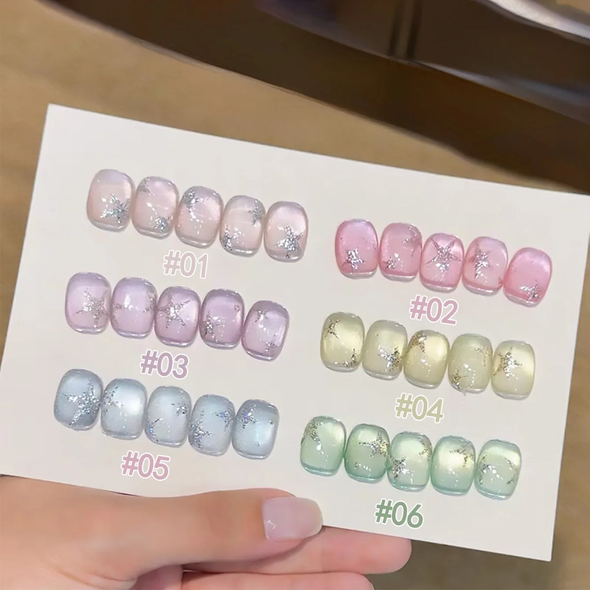 WS 10ml 6-Color Silver Water Light Cat Magnetic Gel Nail Polish Nail Supplies Vernis Semi Permanent Gel for Fall Winter Nails