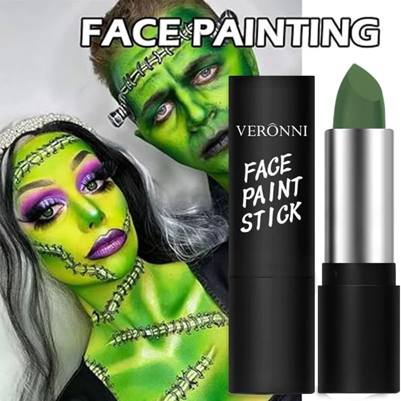 6 Colors Face Body Paint Stick Cream Eyeblack Tube Body Painting Blendable Sticks For Halloween Cosplay Joker Face Paint Makeup