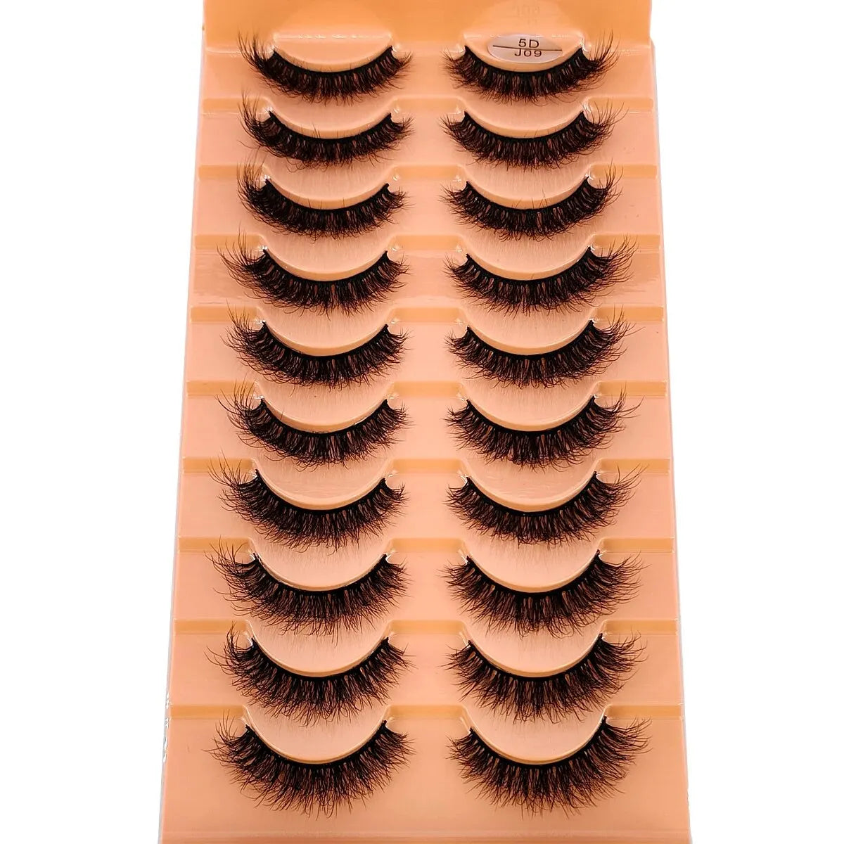New 7/10 Pairs Faux Mink Eyelashes Handmade False Eyelashes Natural Nude Makeup Simulation Cross Messy Eye 3D Curly Eyelashes