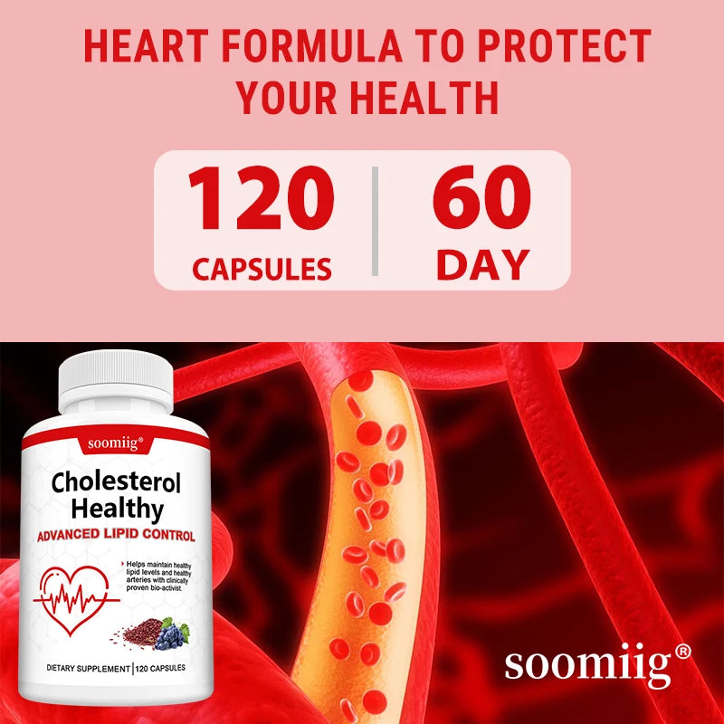 Cholesterol Health Supplement | Supports Healthy Lipid Levels, Heart & Circulatory Wellness, Antioxidant & Metabolism Support
