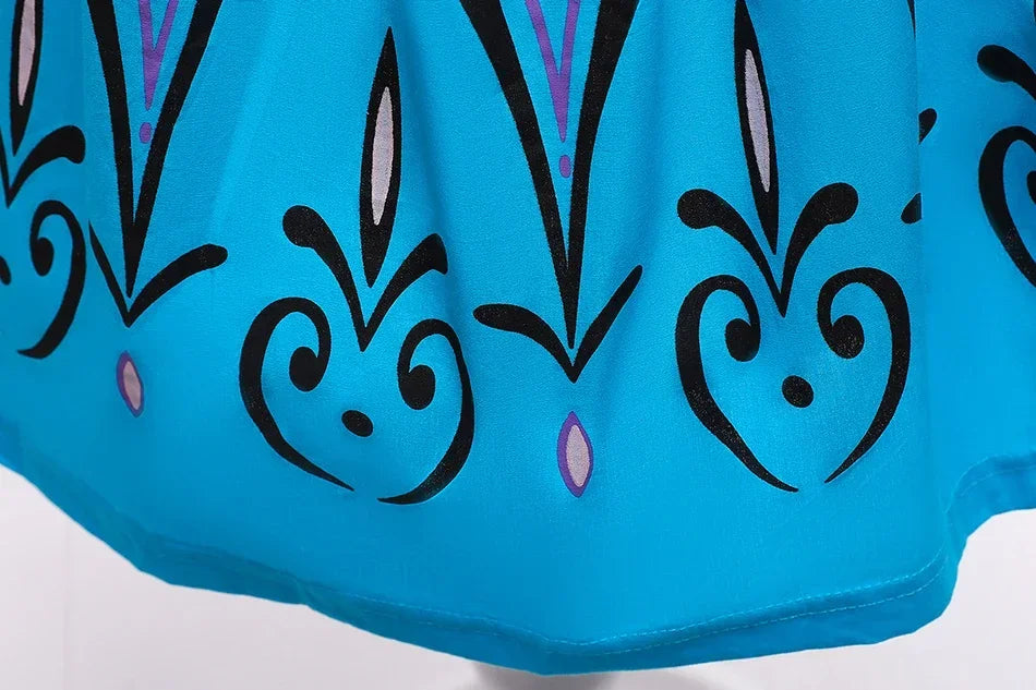 Queen Dress For Girls Long Sleeve Dress Elsa Cosplay Costume Princess Halloween Dress Kids Party Vestido Fantasia Children