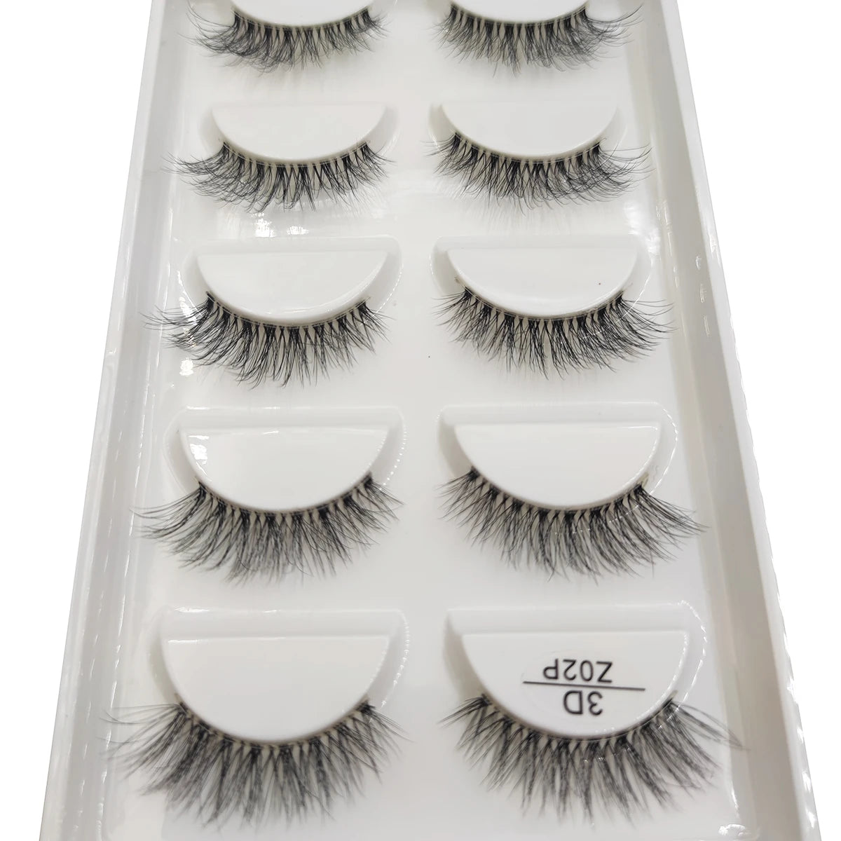 Transparent 3D Mink Eyelashes, Natural Clear False Eye Lashes, Soft Invisible Eyelash, Wispy Makeup Faux Cils, H13 X08, 5 Pairs