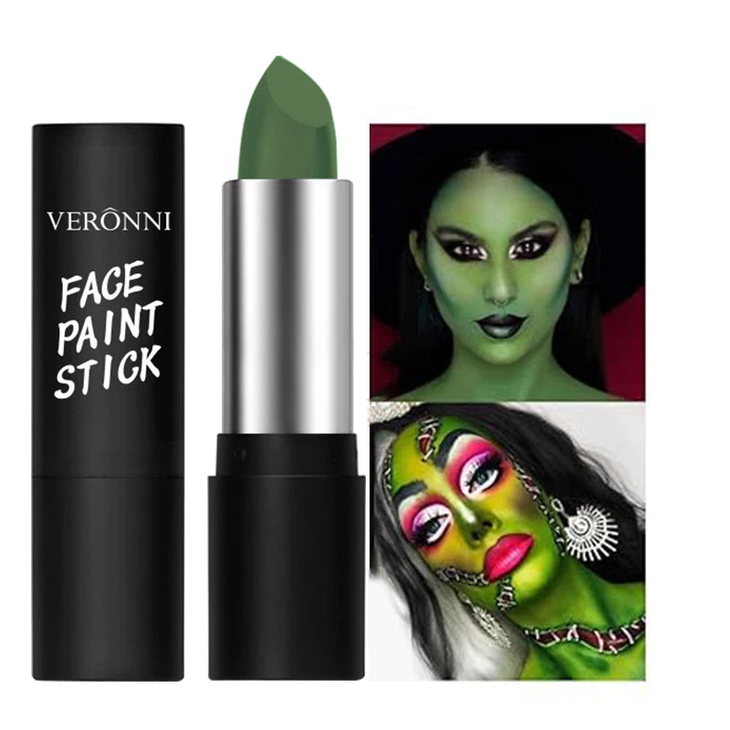 6 Colors Face Body Paint Stick Cream Eyeblack Tube Body Painting Blendable Sticks For Halloween Cosplay Joker Face Paint Makeup