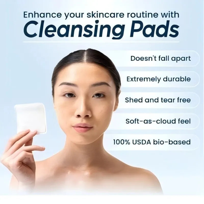 200PCS Hypoallergenic cotton pads, Soft, Absorbent, Pads for Makeup Removal, Skincare, Baby Care and Facial Cleansing