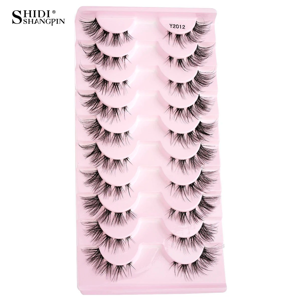 SHIDISHANGPIN False Lashes Extension 3/10 Pairs 3D Mink Eyelash Half Lashes Natural Cat Eye Eyelashes Makeup Faux Cils Fake Lash