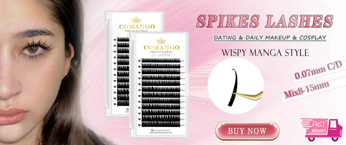 CoMango Wispy Sense Super Soft 5D Flora Fairy Lashes Extension Natural Korean Makeup False Eyelashes Silk Mink Cluster Lashes