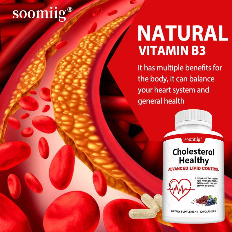 Cholesterol Health Supplement | Supports Healthy Lipid Levels, Heart & Circulatory Wellness, Antioxidant & Metabolism Support
