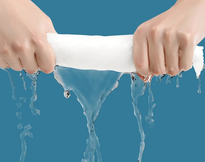 Soft Cotton Disposable Thick Face Towel - Dry Makeup Removing Cleanser Towelettes For Skin Care