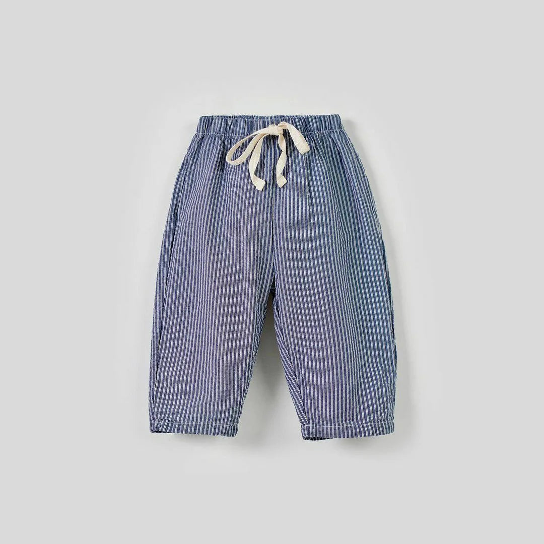 Fashion Baby Girl Boy Cotton Striped Pant Infant Toddler Child Trousers Loose Spring Autumn Summer Pant Baby Clothes 1-7Y