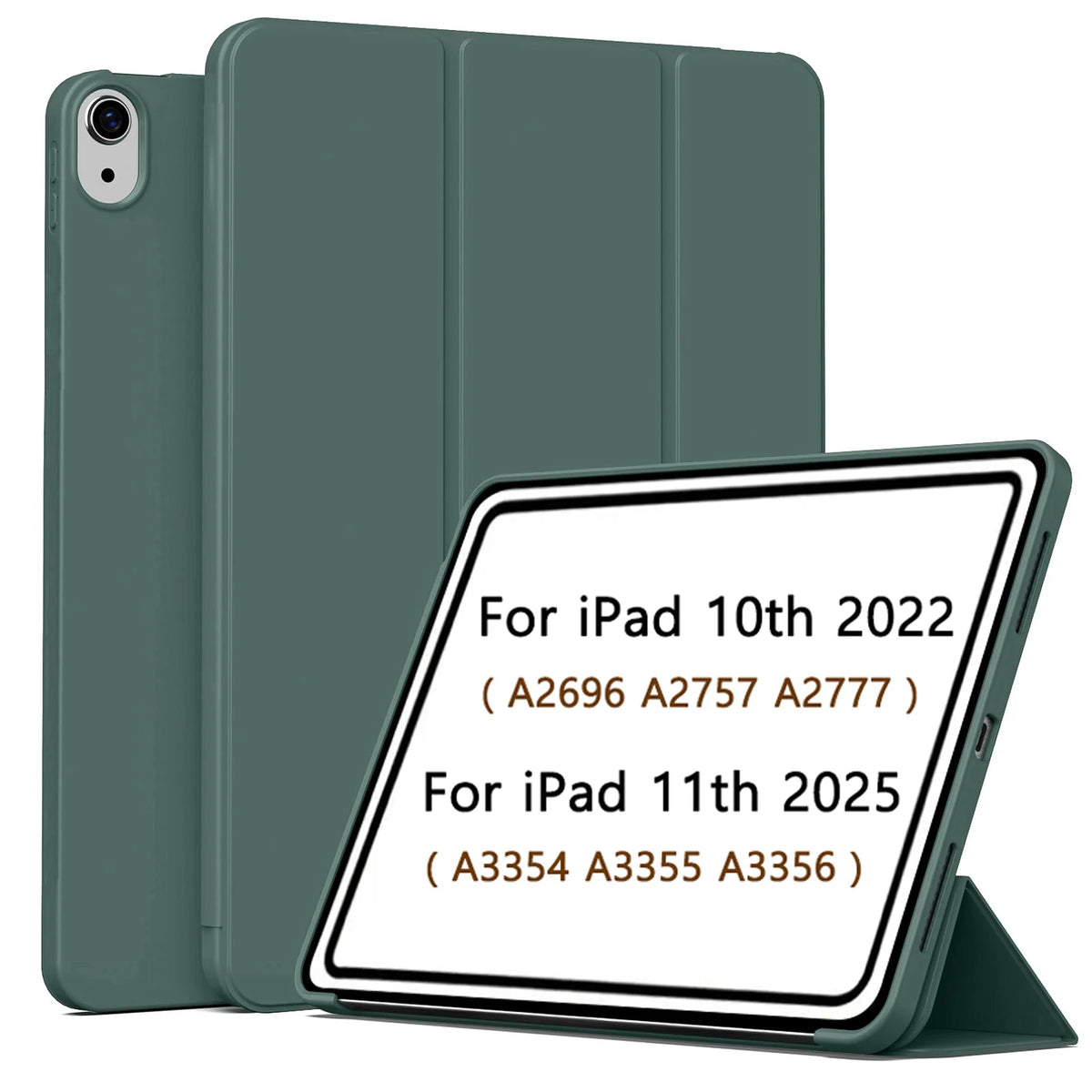 For iPad (A16) 11th Generation Case 11 Inch 2025, for iPad 10th Generation Case 10.9 2022, Magnetic Slim Trifold Stand Cover
