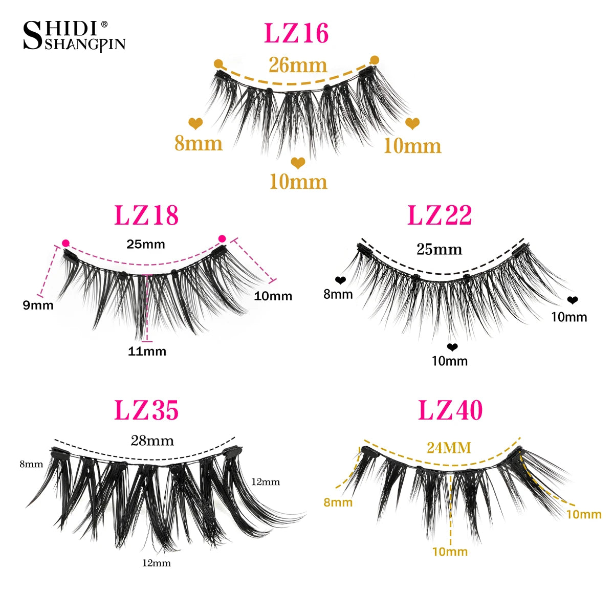 Magnetic Eyelashes No Glue Needed Reusable Natural Look 3D Faux Mink Lashes Easy Apply Magnetic Lashes Set for Eye Makeup Tool