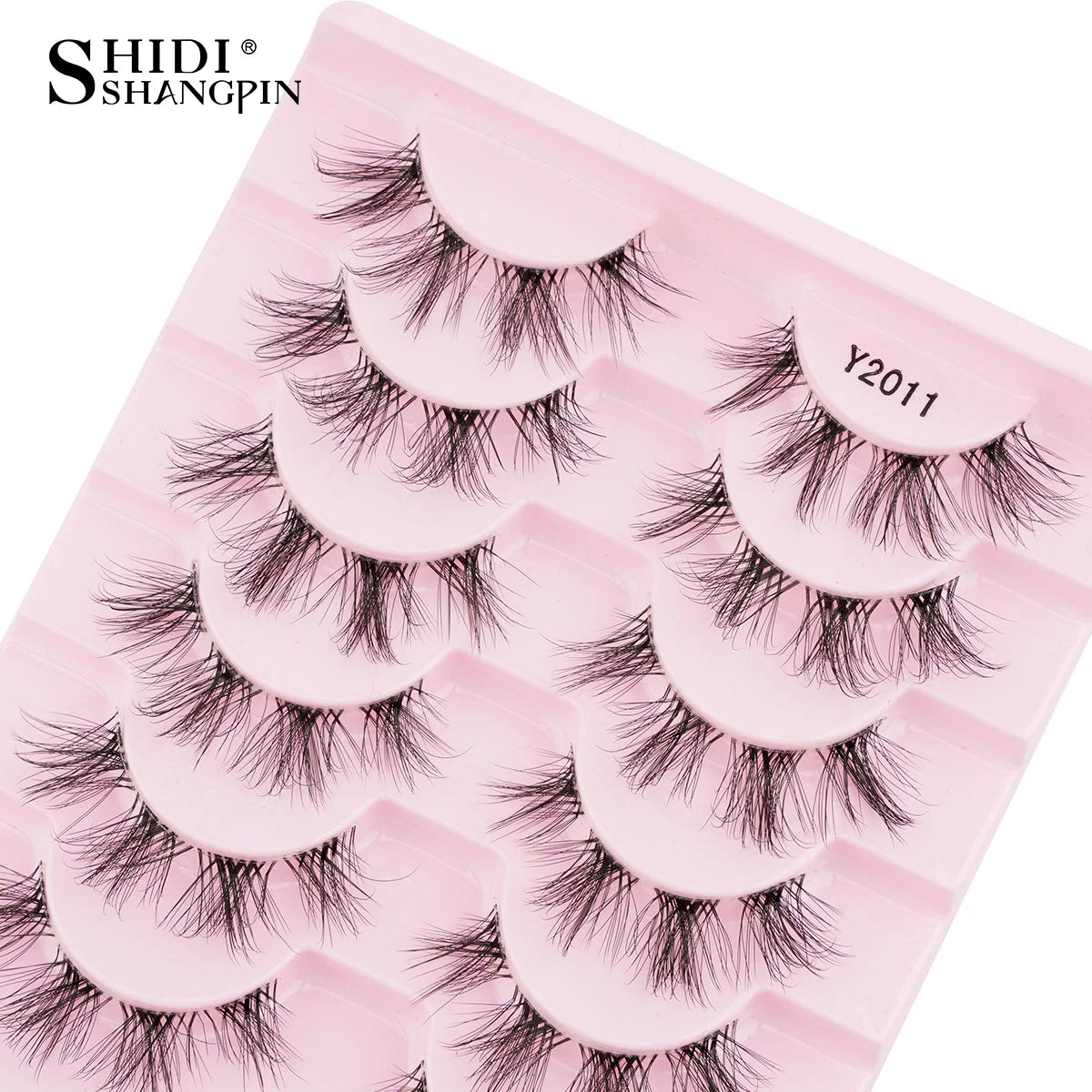 SHIDISHANGPIN False Lashes Extension 3/10 Pairs 3D Mink Eyelash Half Lashes Natural Cat Eye Eyelashes Makeup Faux Cils Fake Lash