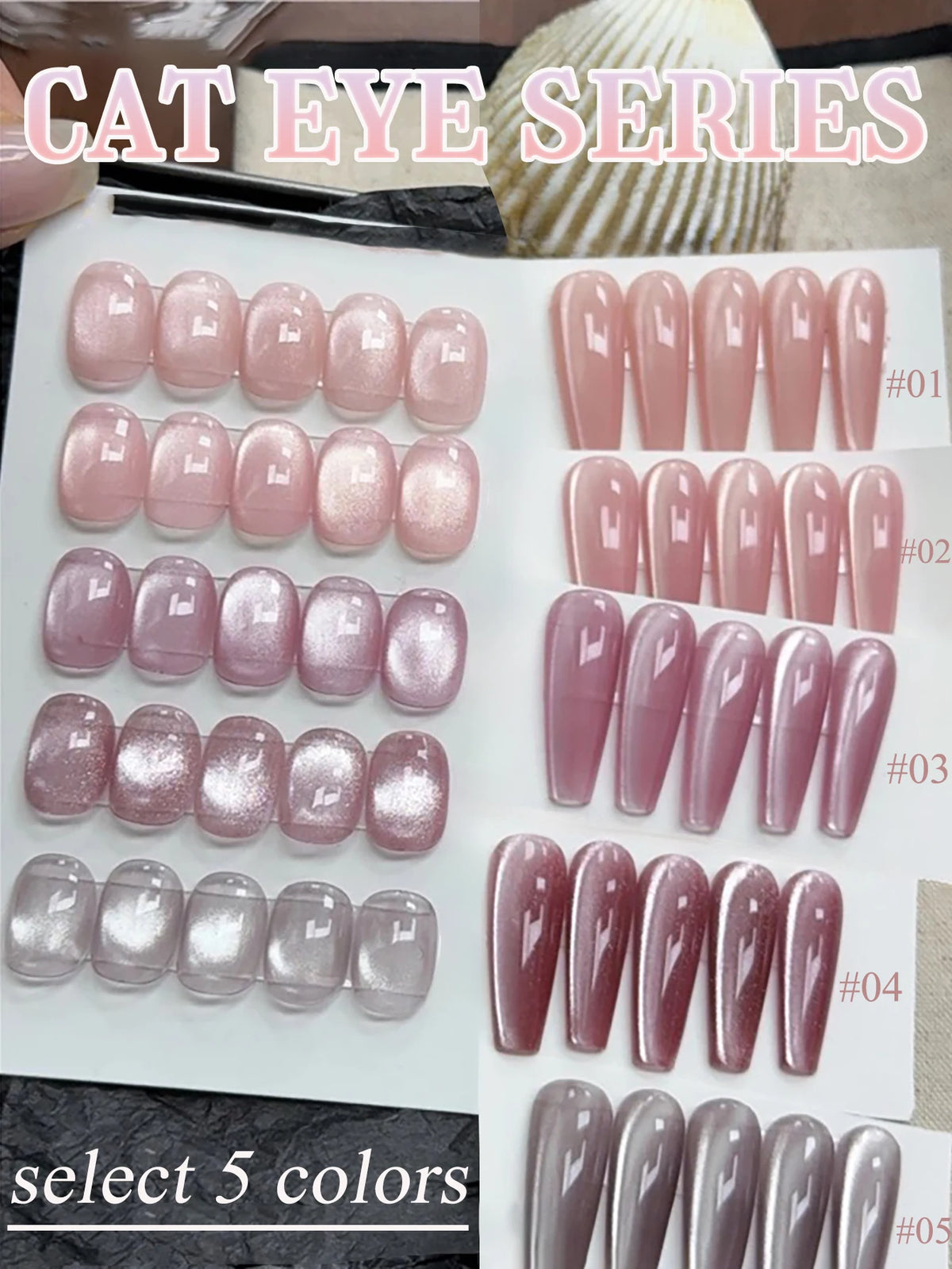 WS 10ml 6-Color Silver Water Light Cat Magnetic Gel Nail Polish Nail Supplies Vernis Semi Permanent Gel for Fall Winter Nails