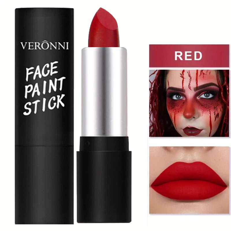 6 Colors Face Body Paint Stick Cream Eyeblack Tube Body Painting Blendable Sticks For Halloween Cosplay Joker Face Paint Makeup