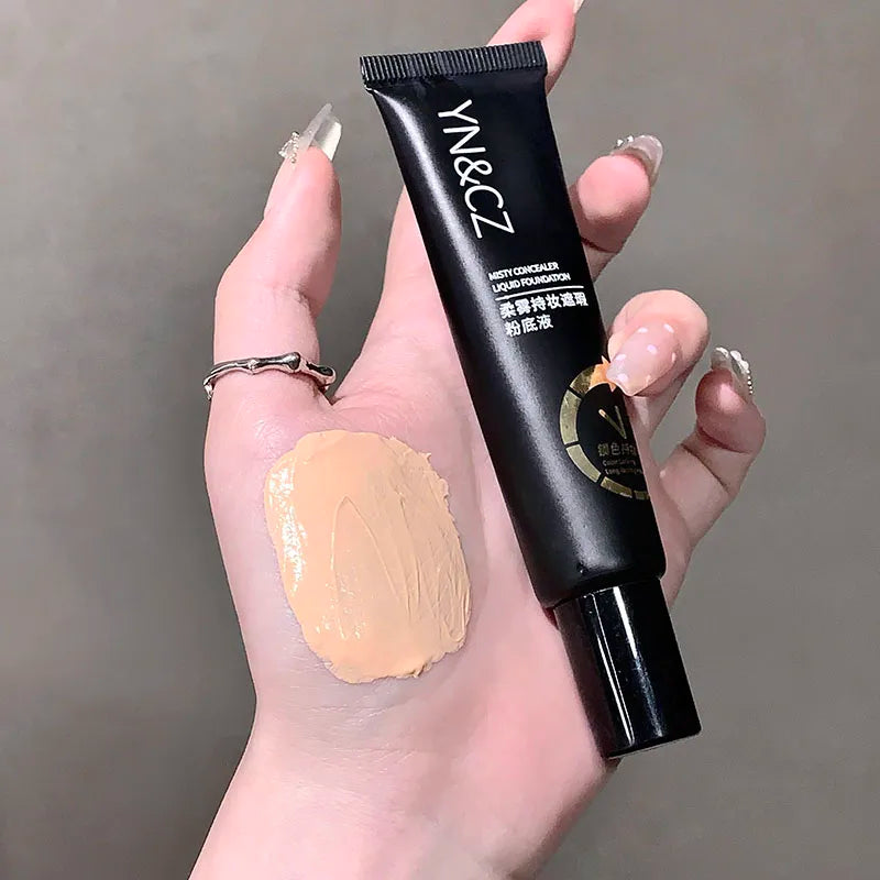 White Liquid Foundation for Halloween Goth Makeup Waterproof Full Coverage White Foundation Cosplay High Concealer Face Paint